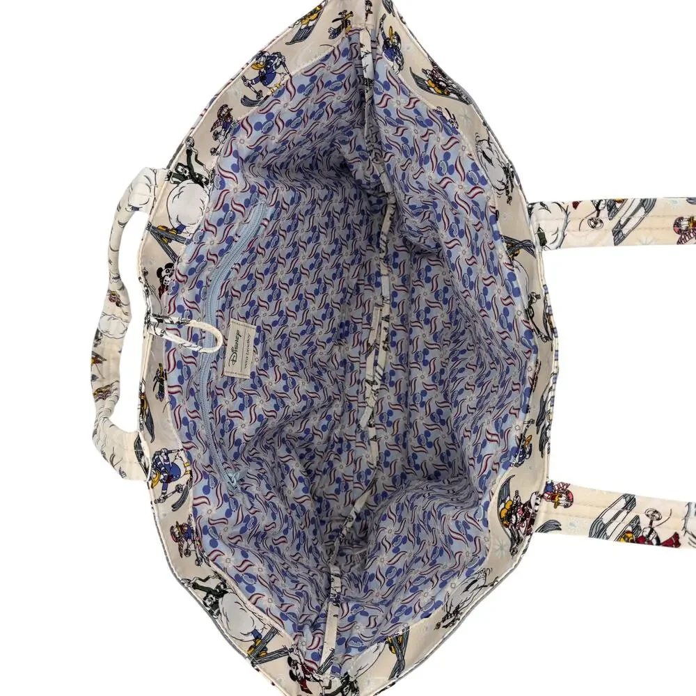 Vera Bradley Disney Small Hathaway Tote Ski Weekend Mickey Mouse Quilt Patchwork
